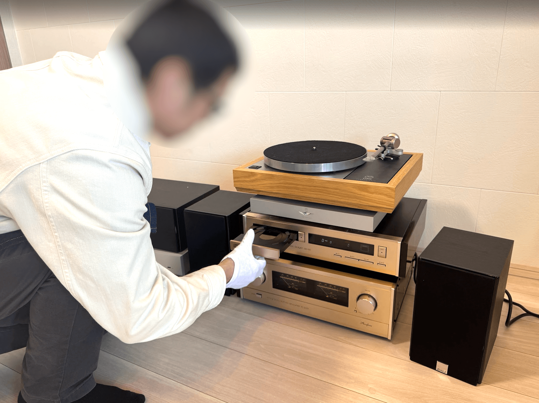 オーディオの買取屋さんの査定がスタート