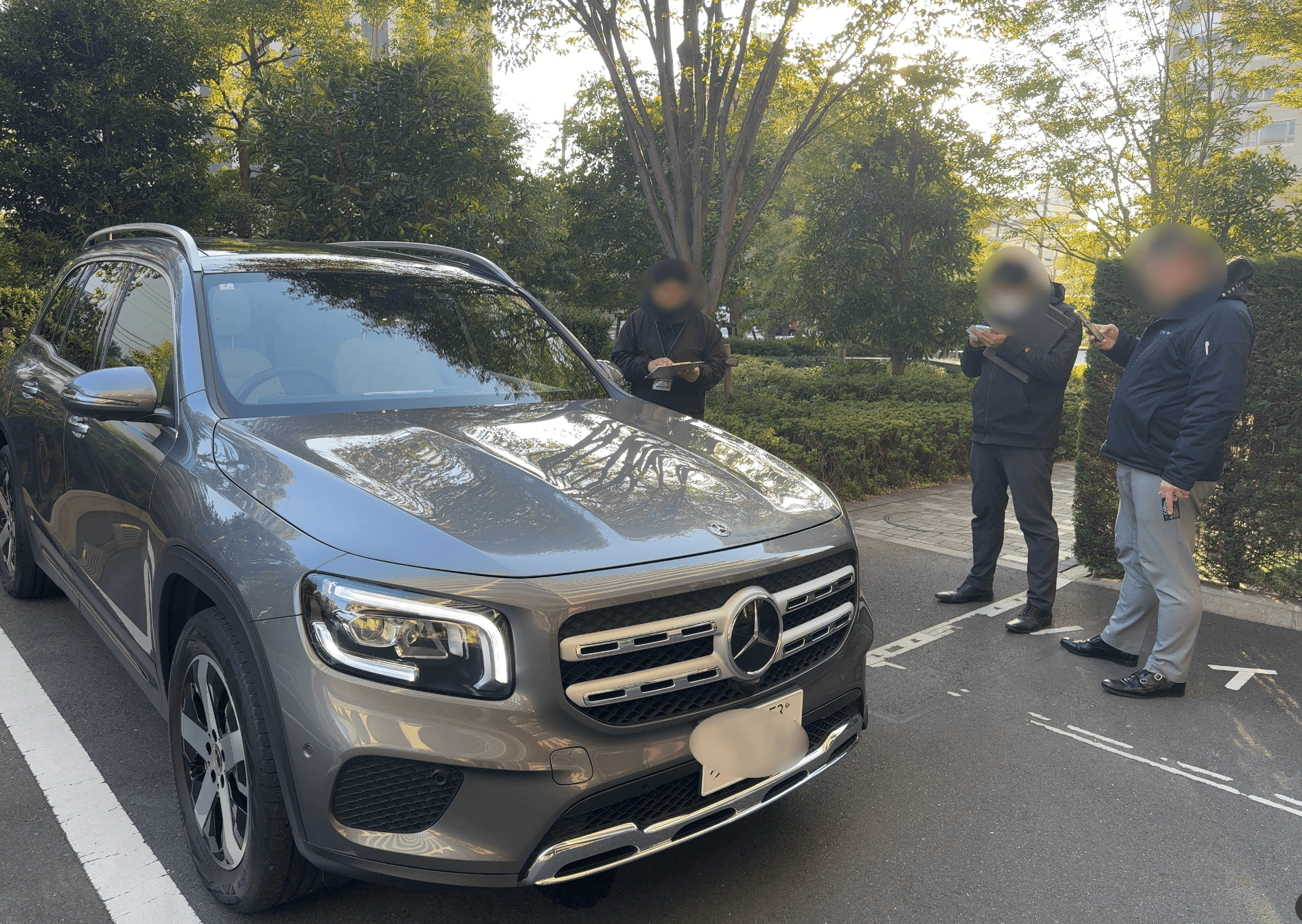 実車査定後に本部に問い合わせ